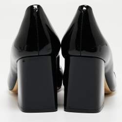 Pre Owned Tory Burch Black Patent Leather Maria Pumps Size 39.5