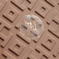 Pre Owned Tory Burch Black/Cream Python Embossed Reva Ballet Flats Size 37.5