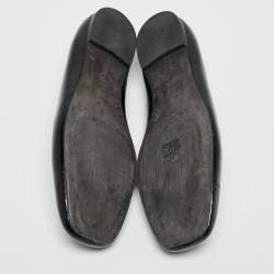 Pre Owned Tory Burch Black Leather Geogia Ballet Flats Size 39