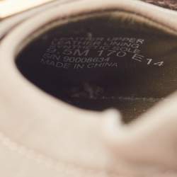 Pre Owned Tory Burch Brown Leather Ambrose Scrunch Ballet Flats Size 40