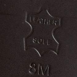 Pre Owned Tory Burch Brown Leather Knee Length Boots Size 38.5