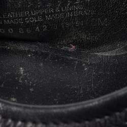 Pre Owned Tory Burch Black Leather Sally Wedge Pumps Size 38.5