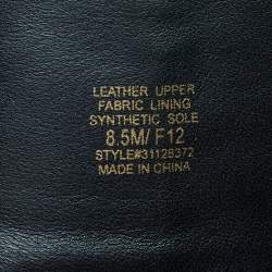 Pre Owned Tory Burch Black Leather Reva Knee Length Boots Size 39