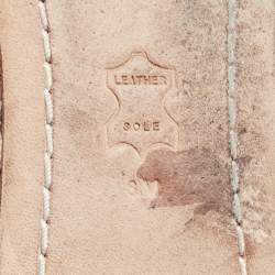 Pre Owned Tory Burch Black/Cream Python Embossed Reva Ballet Flats Size 38.5