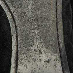 Pre Owned Tory Burch Black Quilted Suede Kaitlin Ballet Flats Size 41.5