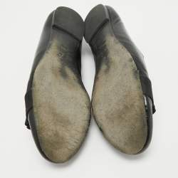 Tory Burch Black Patent Leather Bow Ballet Flats Size 39