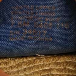 Tory Burch Blue Denim Shaw Espadrille Flats Size 38