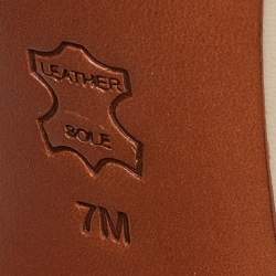 Pre Owned Tory Burch Beige Leather Ankle Booties Size 37.5