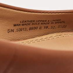 Pre Owned Tory Burch Brown Leather Gabriel Wedge Pumps Size 36