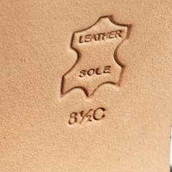 Pre Owned Tory Burch Navy Blue Croc Embossed Leather Martine Platform Sandals Size 39