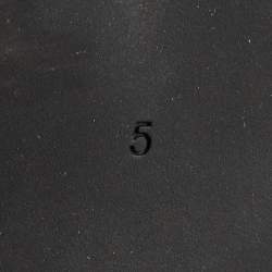 Pre Owned Tory Burch Black Leather Block Heel Pumps Size 35.5