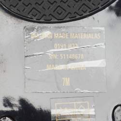 Pre Owned Tory Burch Black Rubber Mini Miller Thong Flats Size 37.5