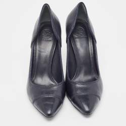 Tory Burch Navy Blue Pointed Toe Pumps Size 40.5