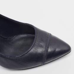 Tory Burch Navy Blue Pointed Toe Pumps Size 40.5