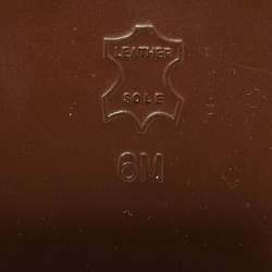 Pre Owned Tory Burch Brown Leather Knee Length Boots Size 36.5