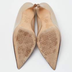 Pre Owned Tory Burch Two Tone Leather Penelope Ombre Pointed Toe Pump Size 35.5