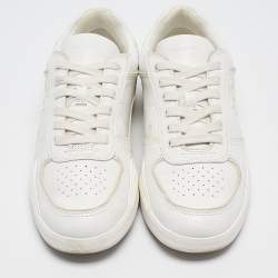 Tory Burch White Leather Low Top Sneakers Size 39