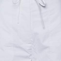 Toteme White Cotton Cargo Trousers XL