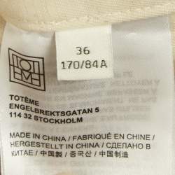 Pre Owned Toteme Beige Organic Cotton Patch Pocket Shirt S