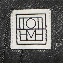 Pre Owned Toteme Black Novara Leather Trousers M