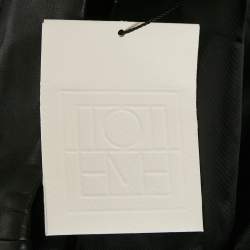 Pre Owned Toteme Black Novara Leather Trousers M