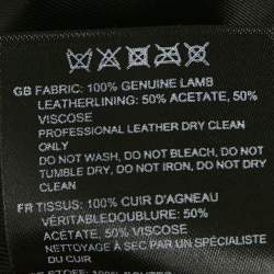 Pre Owned Toteme Black Novara Leather Trousers M