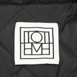 Totême Black Quilted Nylon Signature Coat XXS