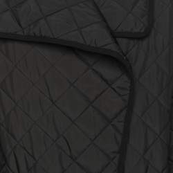 Totême Black Quilted Nylon Signature Coat XXS