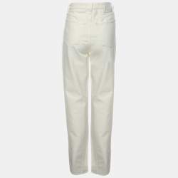 Toteme Off White Denim Twisted Seam Jeans 25/32