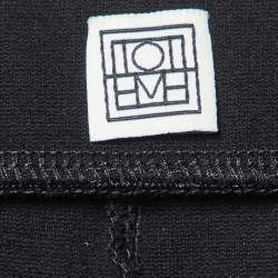 Toteme Black Jersey Zip Leggings XL 