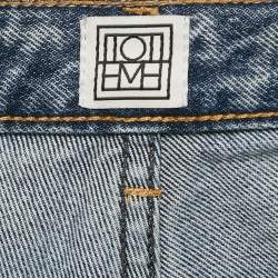 Pre Owned Toteme Worn Blue Denim Flare Fit Jeans M Waist 29"