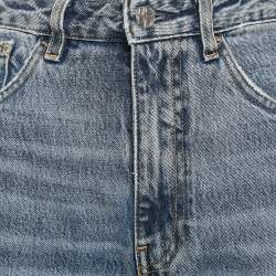 Pre Owned Toteme Worn Blue Denim Flare Fit Jeans M Waist 29"