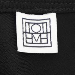 Toteme Black Fluid Jersey Short Sleeves Flared Maxi Dress XS