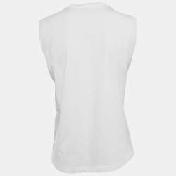 Toteme White Jersey Crewneck Tank Top M