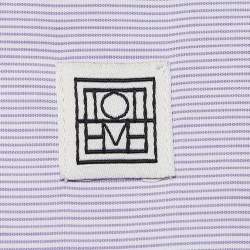 Toteme Purple Pinstripe Cotton Long Sleeve Shirt M