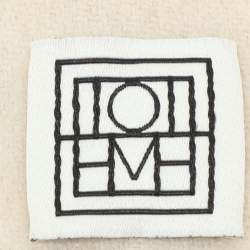 Toteme Grey Wool-blend Felted-flannel Hooded Poncho L
