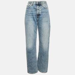 Toteme Blue Twisted Seam Denim Full Length Jeans S Waist 27"