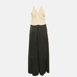 Pre Owned Toteme Black Crepe Draped Cami Dress S