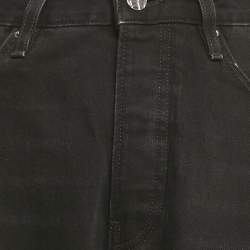 Pre Owned Toteme Black Denim Twisted Seam Denim Full Length Jeans M/Waist 28"