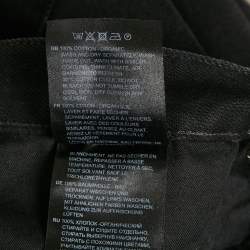 Pre Owned Toteme Black Denim Twisted Seam Denim Full Length Jeans M/Waist 28"