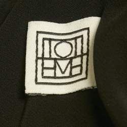 Pre Owned Toteme Black Silk Gathered Halter Neck Maxi Dress S