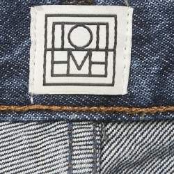 Pre Owned Toteme Blue Denim Classic Cut Denim Full Length Jeans S/Waist26"