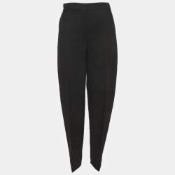 Pre Owned Toteme Black Wool Wide Leg Pants M