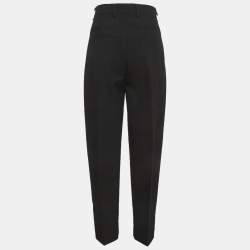 Pre Owned Toteme Black Wool Wide Leg Pants M