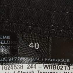 Pre Owned Toteme Black Wool Wide Leg Pants M