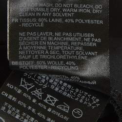 Pre Owned Toteme Black Wool Wide Leg Pants M