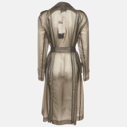 Pre Owned TRE by Natalie Ratabesi Grey Synthetic Pea Coat M