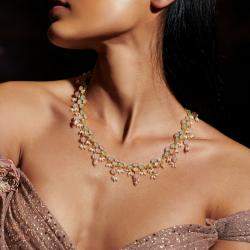 Aulerth x Tribe Amrapali Pastel blooms fine necklace C1-22