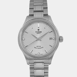 Tudor Black Diamond Stainless Steel Style Automatic Women's Wristwatch 34 mm