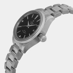 Tudor Black Diamond Stainless Steel Style 12100-0004 Automatic Women's Wristwatch 28 mm